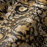 Versace Home Design Tapete Blumen florale Mustertapete Gold Schwarz Muster Vliestapete 