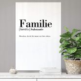Wallprint Grammatik Familie 