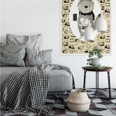 Wallprint Loske - Wolf mit Kamera 