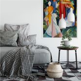 Wallprint Macke - Vier Mädchen 