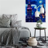 Wallprint Bleichner - New York bei Nacht 