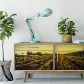 Wallprint - Weinreben im Sonnenuntergang - Panorama 