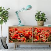Wallprint Poppy Field - Panorama 