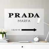 Zelfklevende Poster Prada Marfa 