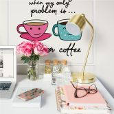 Zelfklevende Poster - Tea or Coffee 