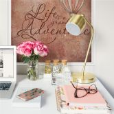 Wallprint Life is a grand adventure - quadratisch 