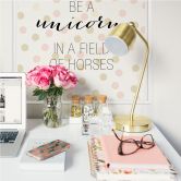 Wallprint Confetti & Cream - Be a unicorn... 