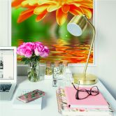 Poster autocollant - W - Reflet de Gerbera 