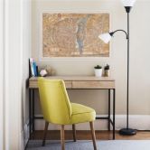 Wallprint Historische Karte von Paris 