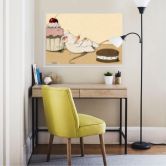 Wallprint Loske - Maus mit Muffin 