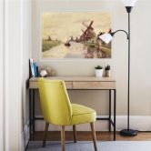 Wallprint - Monet - Holländische Landschaft mit Windmühlen 