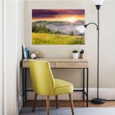 Wallprint - Bergtal im Nebel 