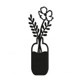 Acryldeko Blumen in Vase 
