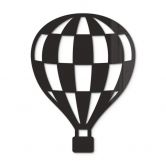 Acryldeko Heißluftballon kariert 
