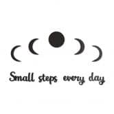 Décoration murale en verre acrylique Small steps every day 