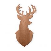 Houten Wanddecoratie Mahoniefineer Hert 