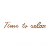 Décoration en bois placage acajou Time to relax 
