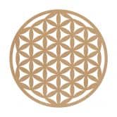 MDF Decoratie Naturel Flower of Life 