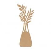 MDF Decoratie Bloemetje in een Vaas 