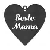 MDF - Holzdeko - Beste Mama Herz 