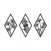 MDF Decoratie Ginko Bladeren Set (3-delig) 