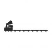 MDF - Holzdeko - Lokomotive (5-teilig) 