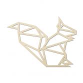 Holzkunst Pappel - Origami Eichhörnchen 