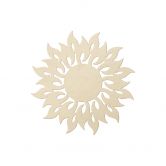 Holzdeko Pappel - Sonnenflammen 