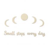 Wanddecoratie Populierenhout - Small Steps Every Day 