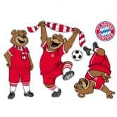 Muursticker Set Bayern Munchen Bernie (4-delig) 
