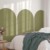 Wandtattoo Rundbogen breit - Khaki 