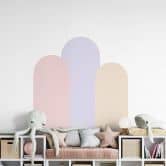 Sticker Mural Arc en plein cintre étroit Rosé 