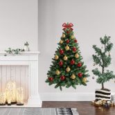 Muursticker Kerstboom om zelf te beplakken 
