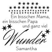 Wandtattoo + Name Ein bisschen Mama... 