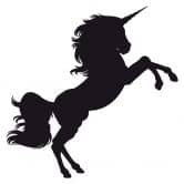 Wandtattoo Einhorn Silhouette 