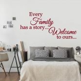 Wandtattoo - Every Family has a story... 