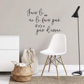 Wandtattoo Fais-le ou ne le fais pas 