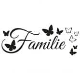 Saying Wall sticker family with butterflies | Living room wall sticker 