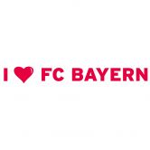 Wandtattoo I LOVE FC BAYERN 
