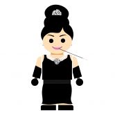 Muursticker Gomes - Audrey Hepburn 