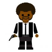 Wandtattoo Gomes - Pulp Fiction Spielzeug - Jules Winnfield 