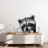 Wall sticker Racoon - Graves 