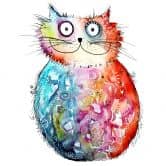 Muursticker Hagenmeyer – Happy Cat 