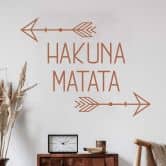 Muursticker Hakuna Matata met Pijlen 