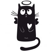 Wallsticker  - Holy Cat 