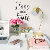 Wallsticker - I love your smile 