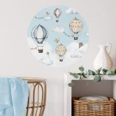 Wallsticker Rundt Oliver Robins - Balloon Bonanza 