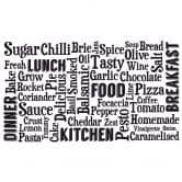 Wandtattoo - Kitchen Word Cloud 