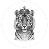Wandtattoo Korenkova - The Tigress Queen - Rund 
