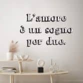 Wandtattoo L'amore è un sogno per due 